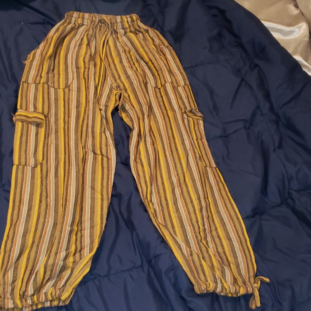 Stripped Joggers with pockets